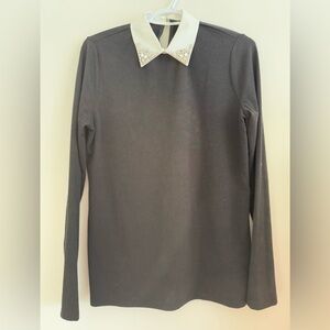 Zara jewel collar top
